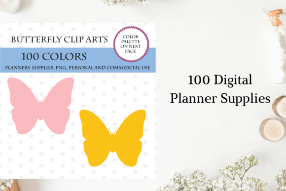 100 Butterfly Clipart for Creative Projects and Design Needs