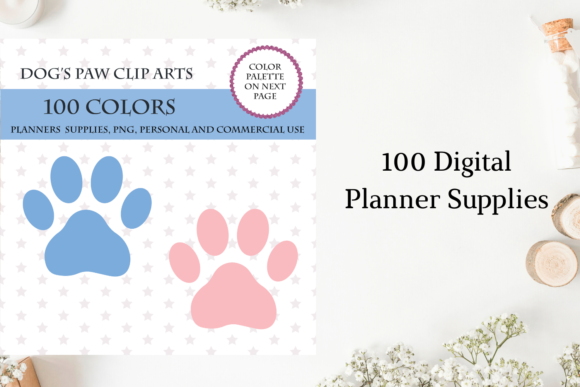 100 Dog Paw Clipart: A Versatile Collection for Designers, Educators, and Content Creators