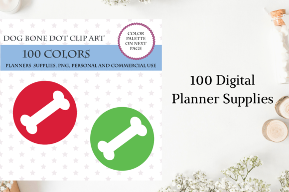 100 Round Dog Bone Clip Art for Creative Projects