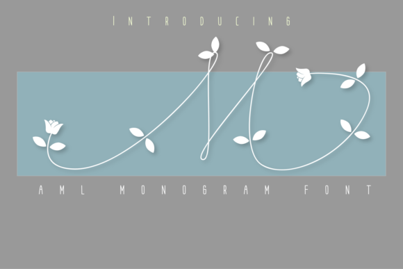 Aml Monogram: The Timeless Elegance of a Decorative Font