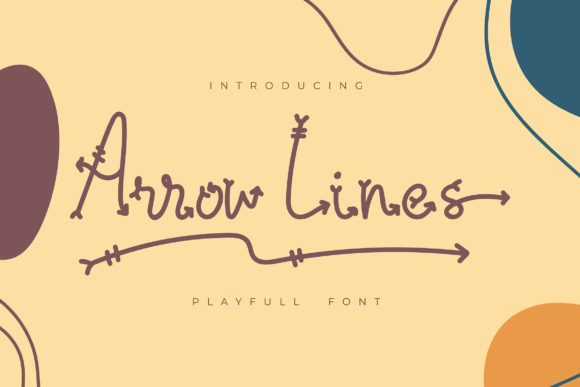 Arrow Lines: A Playful Font for Creative Expression