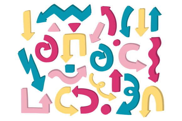 Arrow Vector Set Hand Drawn Shadow Element: A Strategic Tool for Visual Communication and Branding