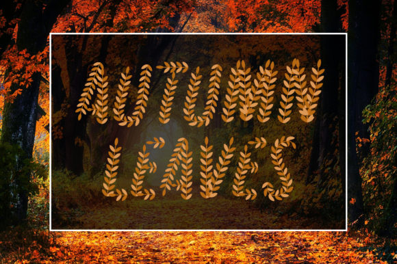 Autumn Leaves Font: A Versatile Design Asset
