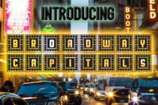 Broadway Capitals: A Retro-Inspired Font for Vintage Design Projects