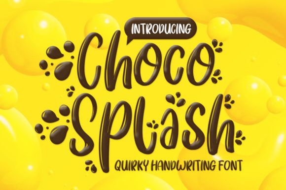 Choco Splash: A Playful Font to Elevate Your Creative Projects