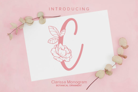 Clarissa Monogram Font: A Delicate Touch for Elegant Designs
