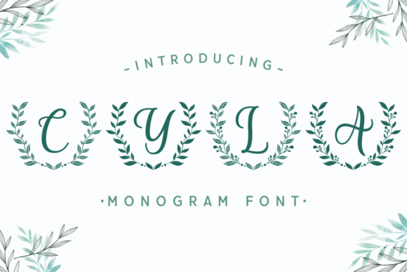 Cyla: A Monogram Font That Elevates Design with Organic Elegance