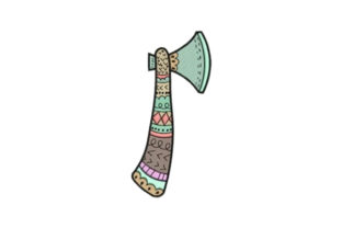Decorated Axe: A Versatile Machine Embroidery Design for Creative Projects