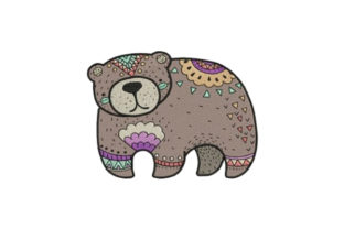 Decorated Bear: A Versatile Embroidery Design for Creative Projects