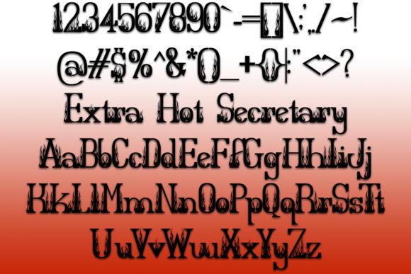 Extra Hot Secretary: A Fiery Font for Bold Design Statements