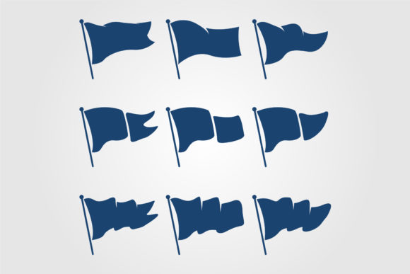 Flag Symbol Vector Illustration Set