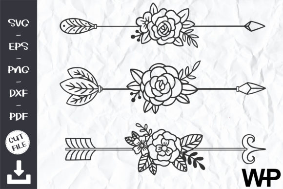 Floral Arrows SVG, Boho SVG, and Arrow SVG: A Modern Creative Tool for Designers and Creators