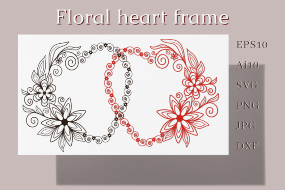 Floral Heart Frame: A Versatile Tool for Expressing Love and Gratitude