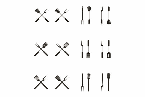 Fork and Spatula for BBQ Grill, Barbeque Logo Design: Strategic Value and Practical Use