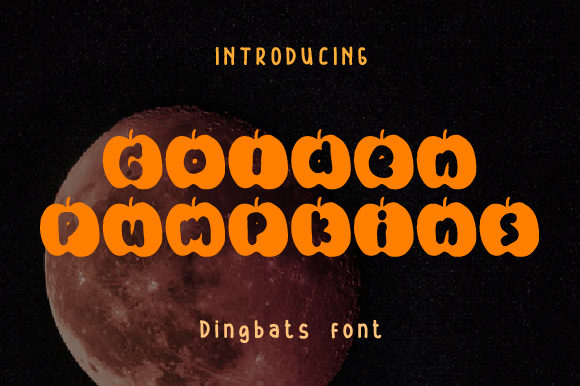 Golden Pumpkins: A Unique Decorative Font for Halloween and Fall Creations