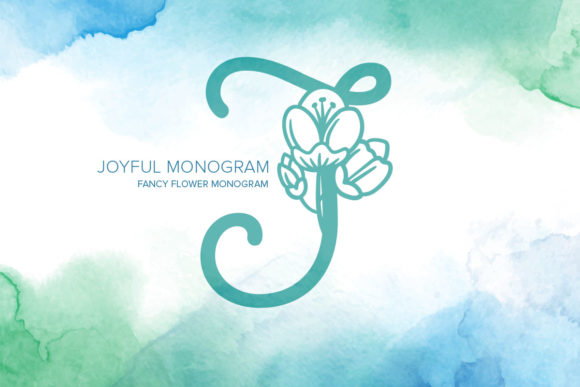 Joyful Monogram: A Versatile Decorative Font for Creative Projects