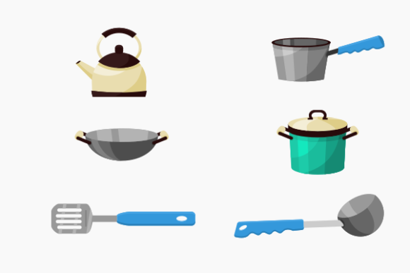 Kitchen Equipment Illustration Set: A Versatile Tool for Design and Creativity