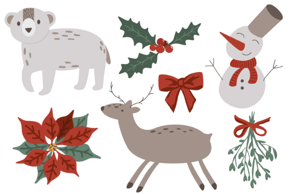 Merry Christmas with Poinsettia: A Festive Design Resource for Creative Projects