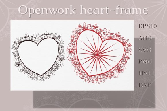 Openwork Heart-Frame: A Versatile Design Asset for Expressing Love and Gratitude