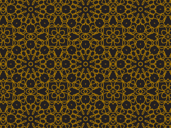 Pattern Gold Regular Flower Ornaments: A Timeless Design Element for Modern and Vintage Aesthetics