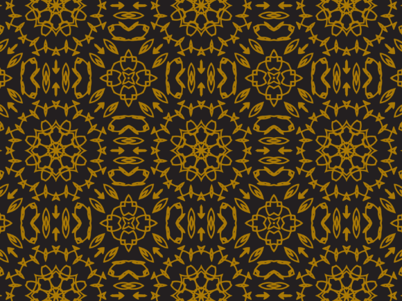 Pattern Gold Regular Line of Ornaments: A Modern Touch in Design and Decor