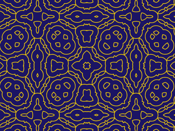 Pattern Islamic Blue Wallpaper