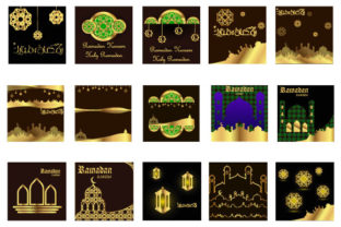 RAMADAN KAREEM Gold Islamic Background