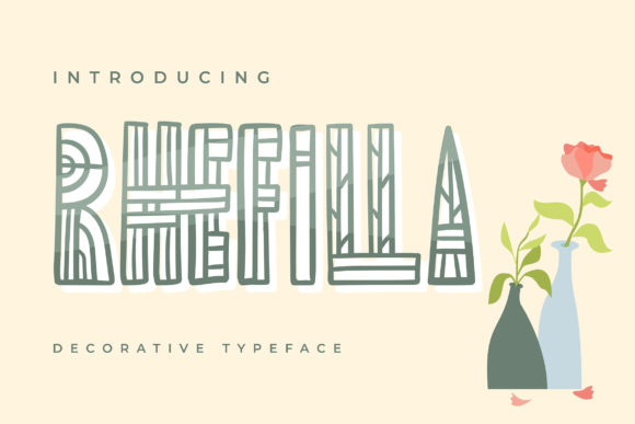 Rhefilla: A Decorative Typeface That Elevates Your Creative Projects