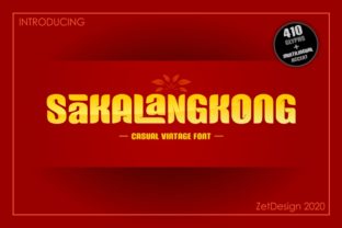 Sakalangkong: A Bold Decorative Font for Creative and Professional Use