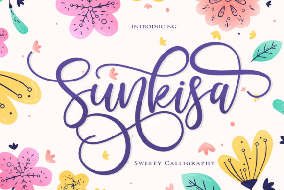Sunkisa Font: A Cute and Dynamic Calligraphy Choice